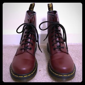 Dr. Martens 1460 8-eye Boots Cherry Red Leather